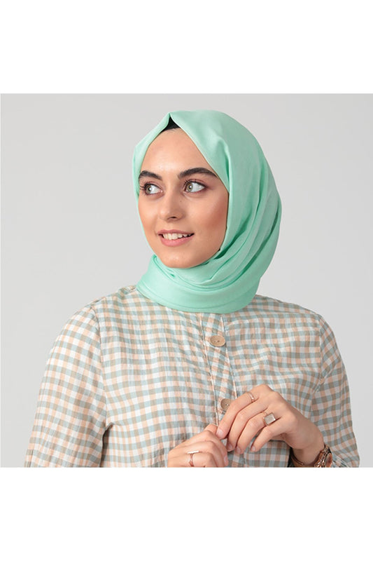 Janjanlı Şifon Şal - Mint