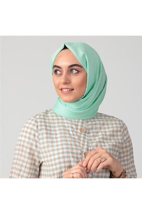 Janjanlı Şifon Şal - Mint