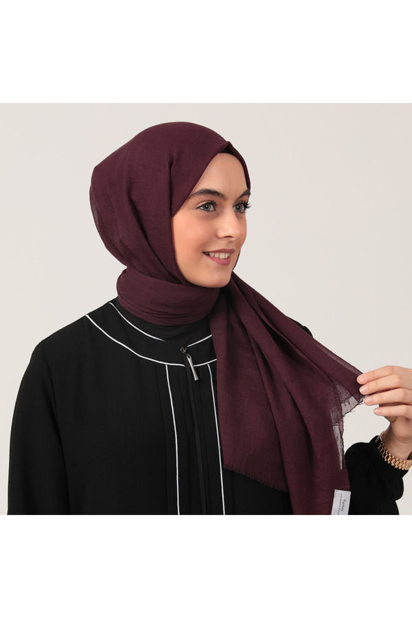 Ultra İnce Şal - Koyu Mor