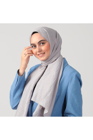 Pamuk Vual Şal - Buz Beyazı
