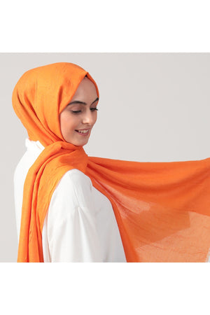 Pamuk Kraş Şal - Oranj