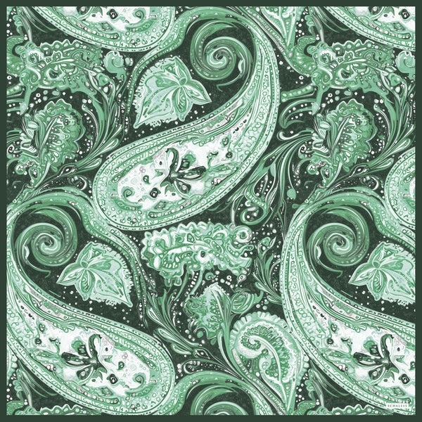 Efilia Desenli Eşarp - Kozmik Paisley - Nefti