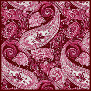 Efilia Desenli Eşarp - Kozmik Paisley - Bordo