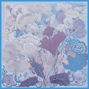 Efilia Desenli Eşarp - Mercan Bahçesi - Lila