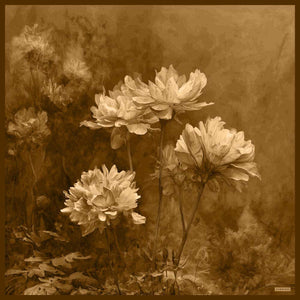 Efilia Desenli Eşarp - Zamansız Hayal - Kahverengi