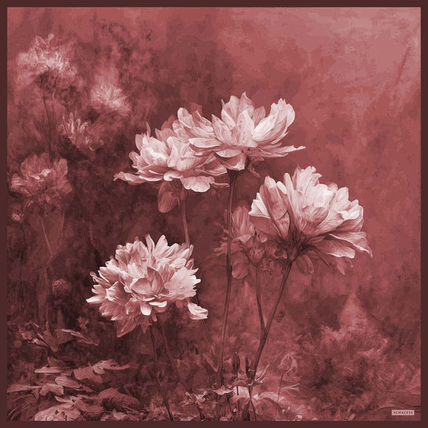 Efilia Desenli Eşarp - Zamansız Hayal - Gül Kurusu