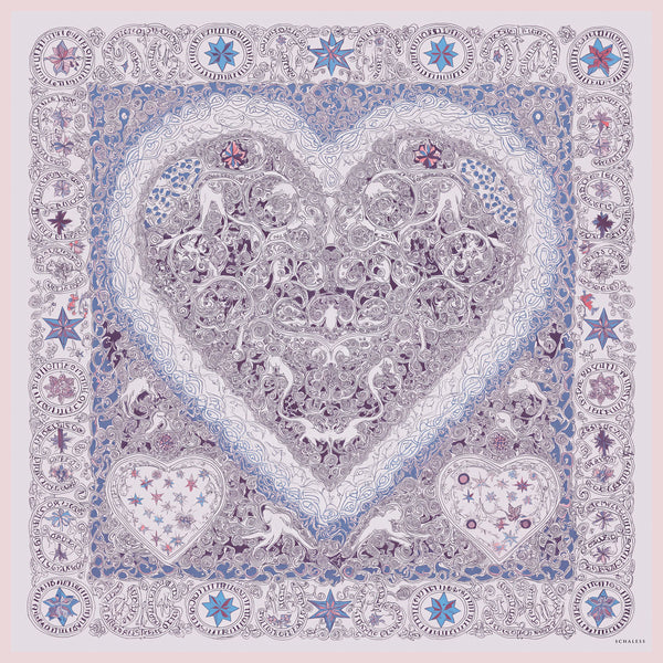 Efilia Desenli Eşarp - Sonsuz Aşk - Lila