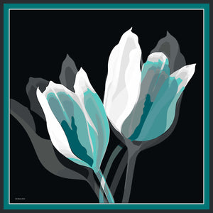 Efilia Desenli Eşarp - Renklerin Lalesi - Yeşil