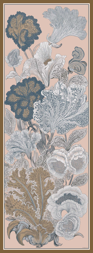 Efilia Desenli Şal - Mercan Bahçesi - Bej