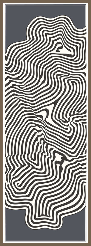 Efilia Desenli Şal - Yaşam İzi - Gri