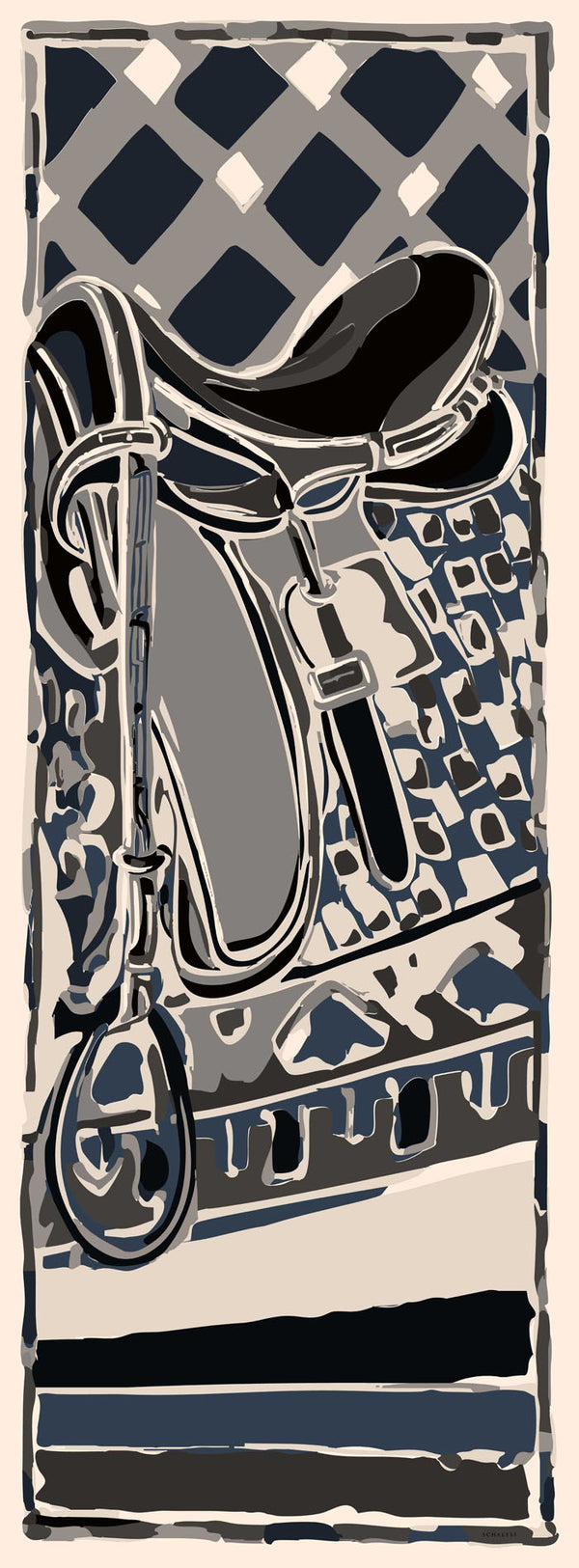 Efilia Desenli Şal - Pastel Yolculuk - Bej