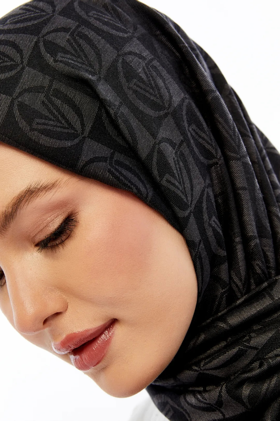 Lana Dama Desen Şal - Füme