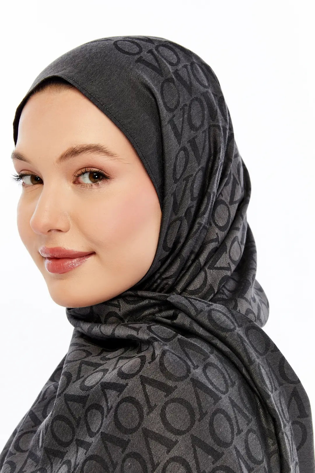 Lana VO Desen Şal - Füme