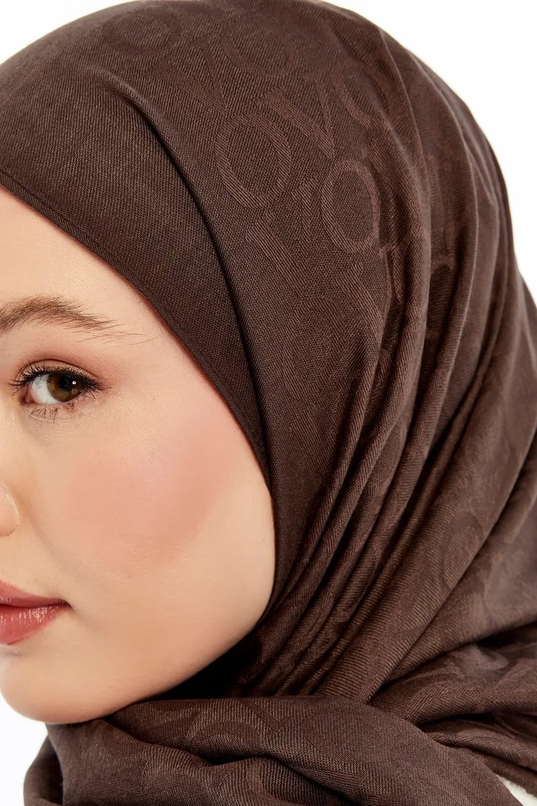 Lana VO Desen Şal - Kahverengi