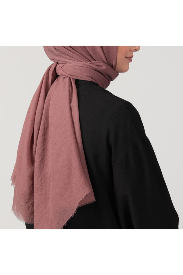 Ultra İnce Şal - Koyu Gül Kurusu