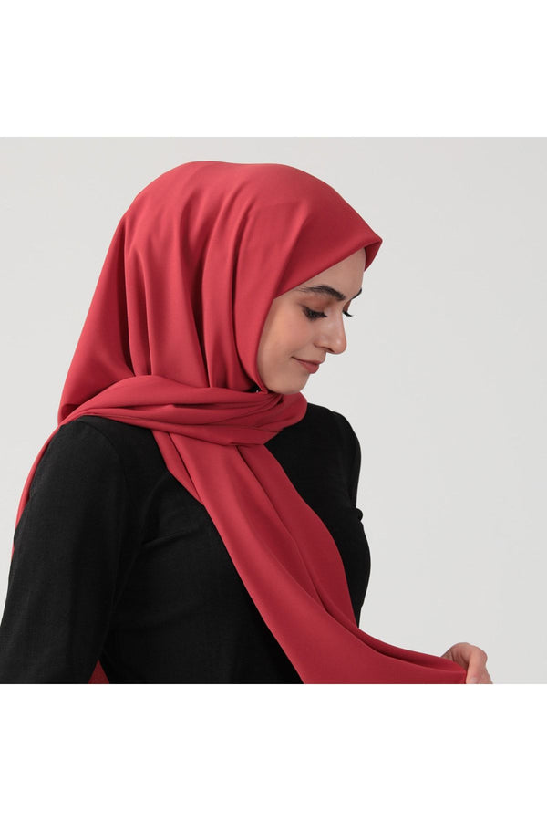 Medine İpeği Eşarp 110 x 110 cm - Vişne