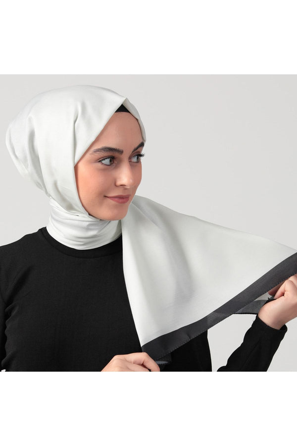 Pamuk İpek Şal - Düz Renk Şal - Ekru