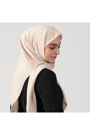Medine İpeği Eşarp 110 x 110 cm - Bej