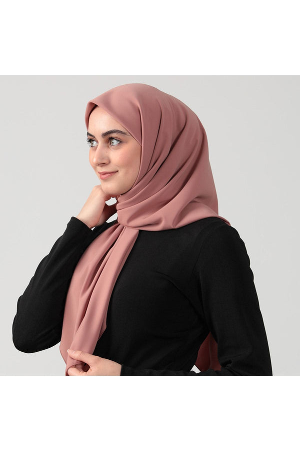 Medine İpeği Eşarp 110 x 110 cm - Soğan Kabuğu
