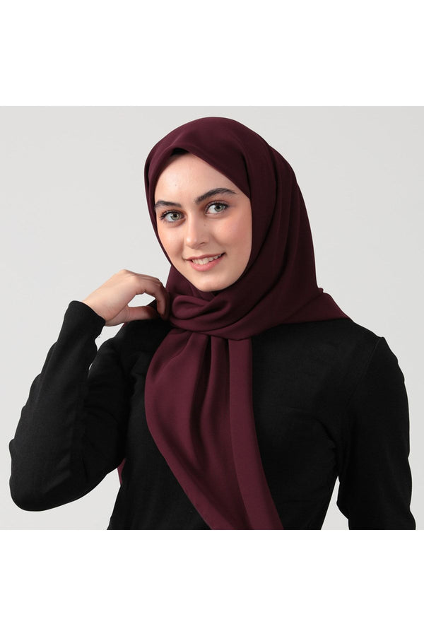 Medine İpeği Eşarp 110 x 110 cm - Mor
