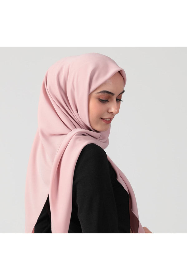 Medine İpeği Eşarp 110 x 110 cm - Açık Pudra