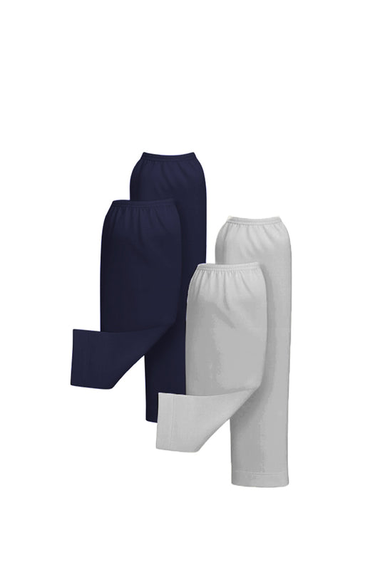 2'li Tesettür Kolluk Set - Lacivert Gri