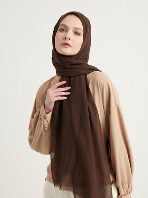 Ultra İnce Şal - Acı Kahve