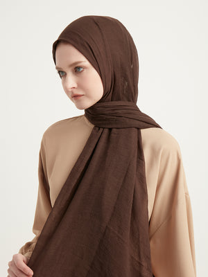 Ultra İnce Şal - Acı Kahve