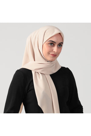Medine İpeği Eşarp 110 x 110 cm - Bej