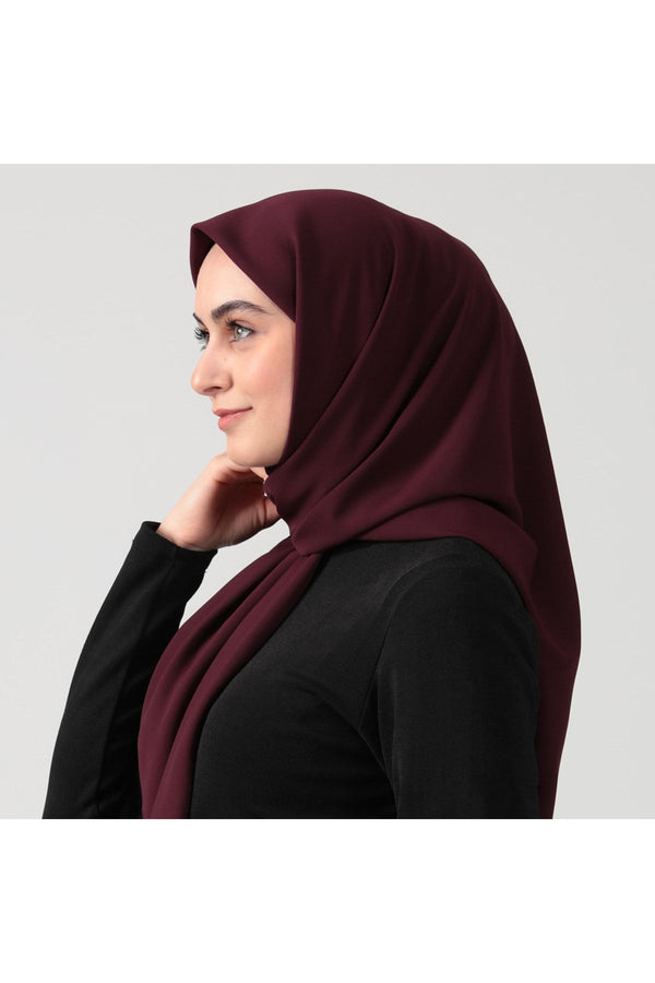 Medine İpeği Eşarp 110 x 110 cm - Mor