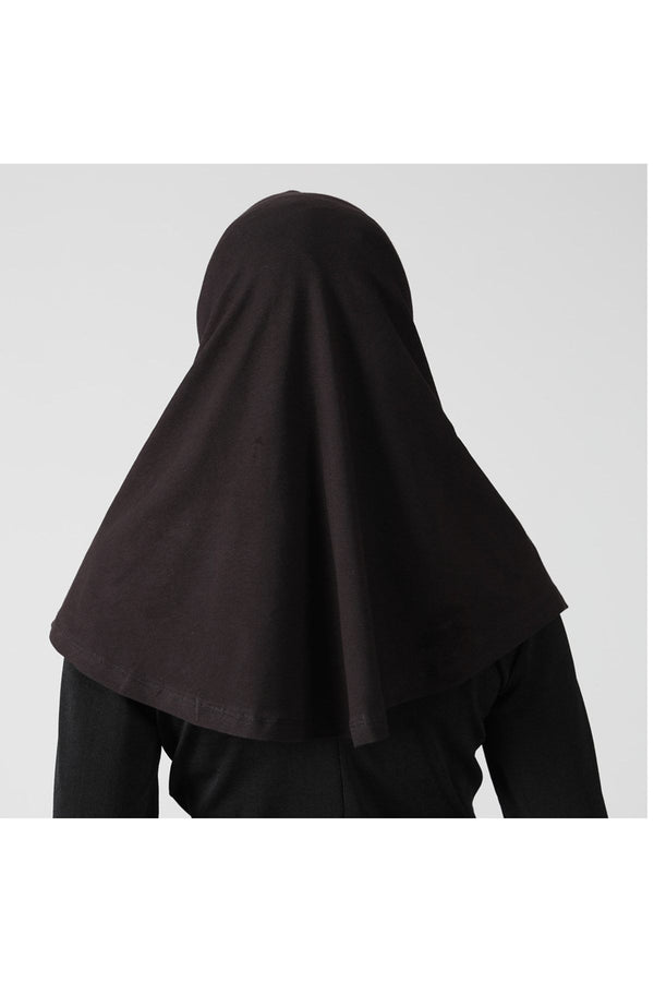 Boyunluklu Hijab Bone - Çapraz - Siyah