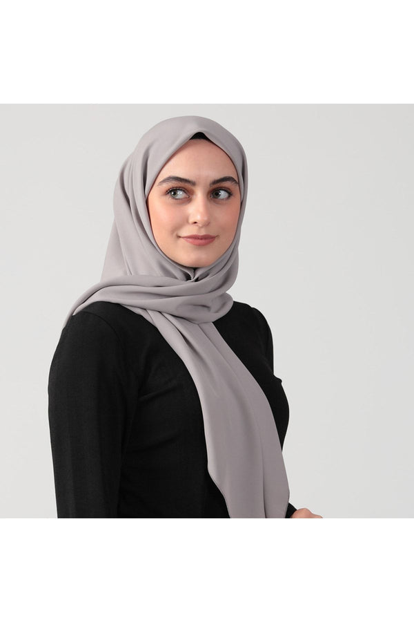 Medine İpeği Eşarp 110 x 110 cm - Taş