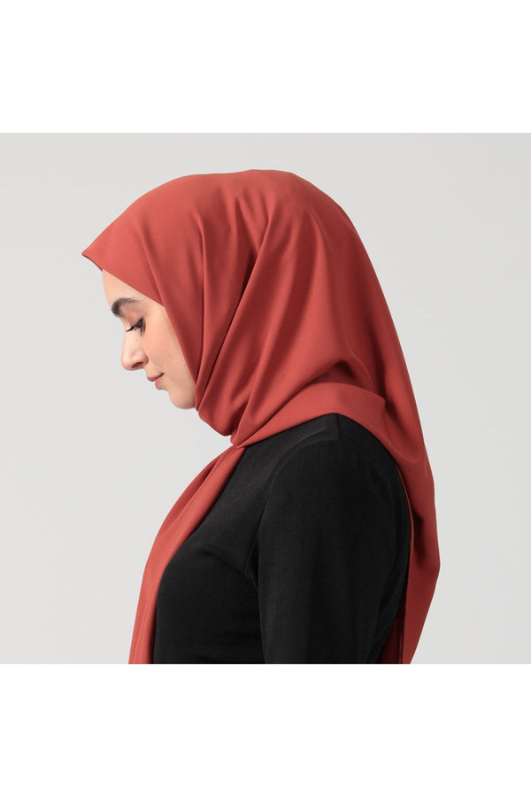 Medine İpeği Eşarp 110 x 110 cm - Tarçın