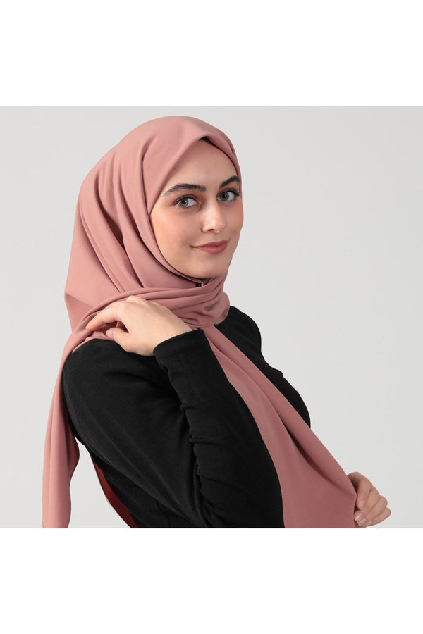 Medine İpeği Eşarp 110 x 110 cm - Soğan Kabuğu