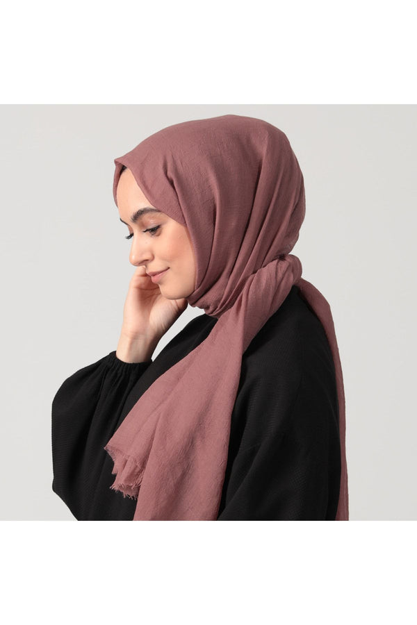 Ultra İnce Şal - Koyu Gül Kurusu