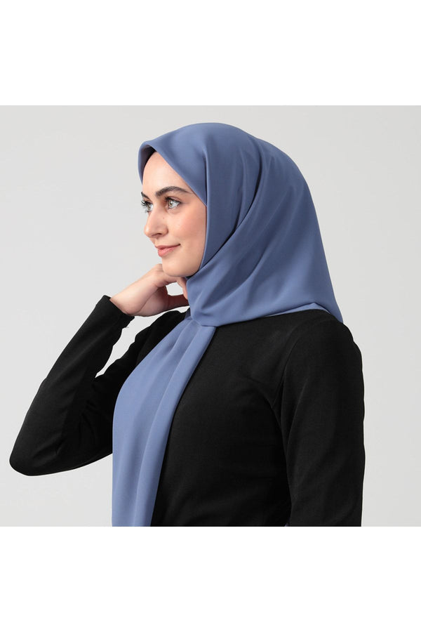 Medine İpeği Eşarp 110 x 110 cm - İndigo