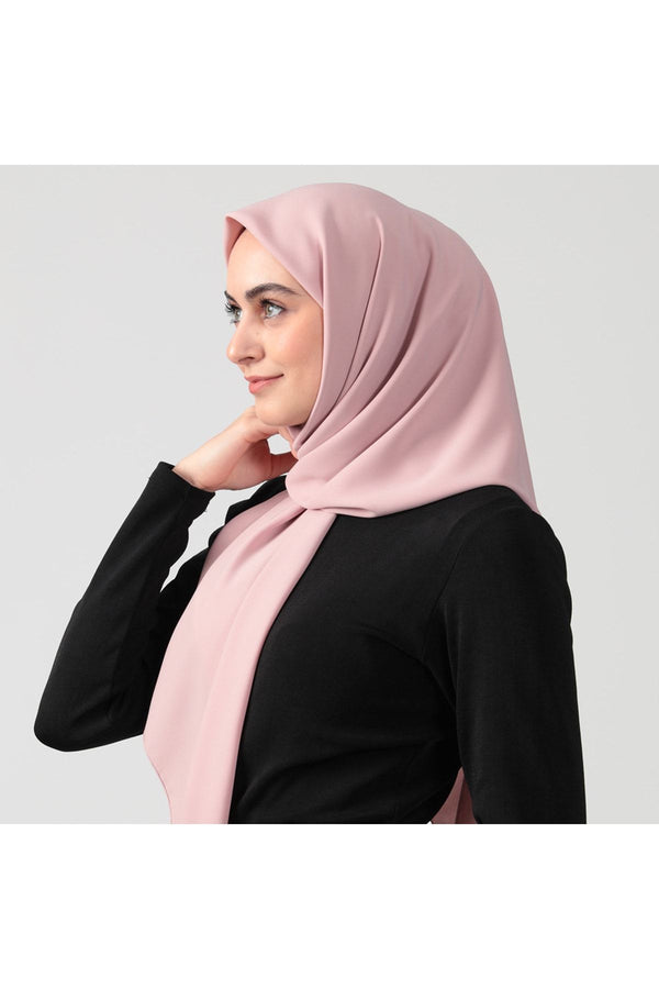 Medine İpeği Eşarp 110 x 110 cm - Açık Pudra