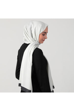 Pamuk İpek Şal - Düz Renk Şal - Ekru