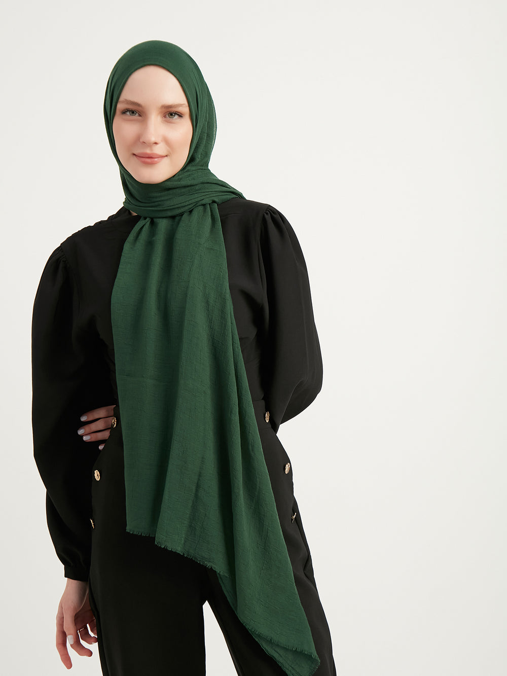 Ultra İnce Şal - Çam Yeşili
