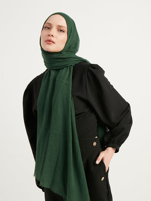 Ultra İnce Şal - Çam Yeşili