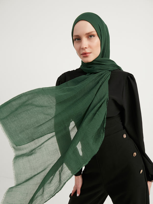 Ultra İnce Şal - Çam Yeşili