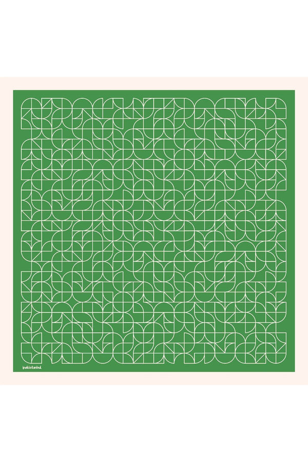 Pamuk İpek Eşarp - Geometrik Desen
