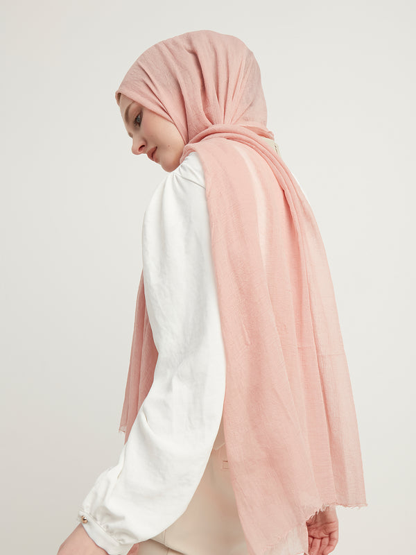 Ultra İnce Şal - Pudra