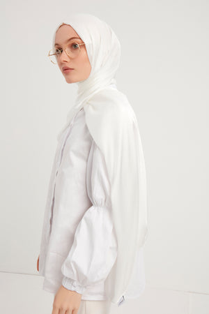 Abiye Şal - Beyaz