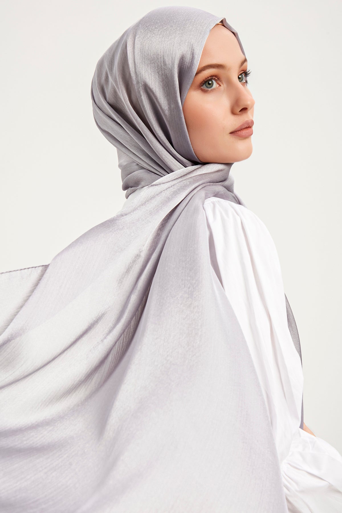 Abiye Şal - Gümüş