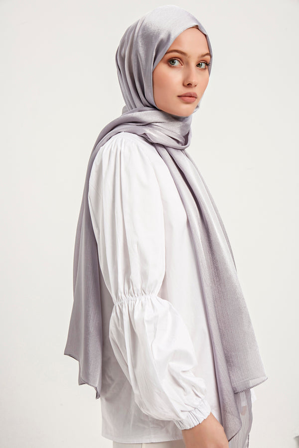 Abiye Şal - Gümüş