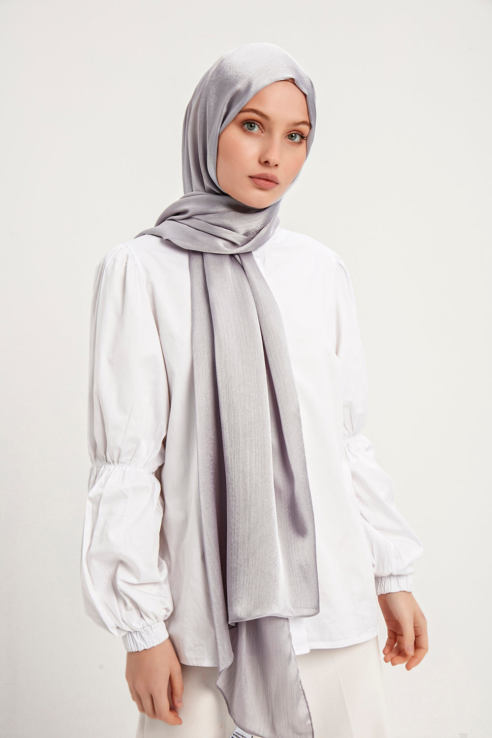 Abiye Şal - Gümüş