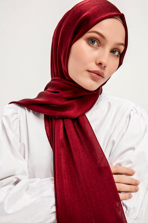 Abiye Şal - Bordo
