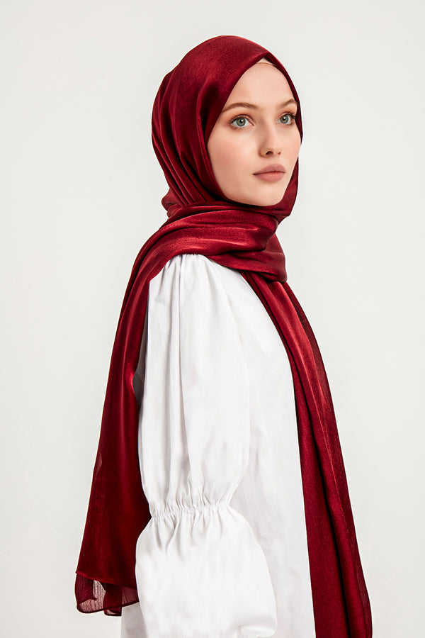 Abiye Şal - Bordo