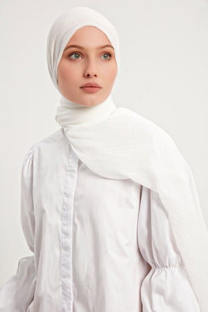 Ultra İnce Şal - Beyaz